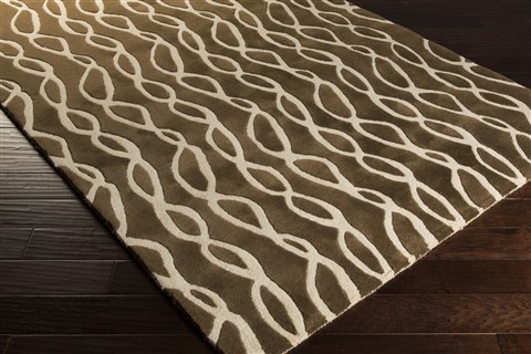 Surya Stamped Brown 80 X 110 Area Rug STM803-811 800-59804 Image 1