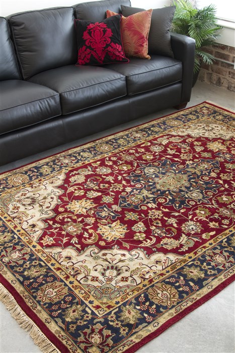 Surya Taj Mahal Red Square 80 X 80 Area Rug TJ2000-8SQ 800-60444 Image 2