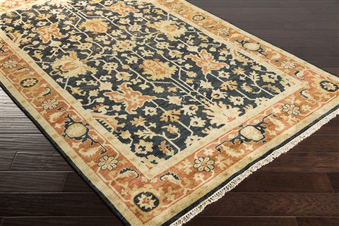 Surya Taj Mahal Black 36 X 56 Area Rug TJ6599-3656 800-60457 Image 1