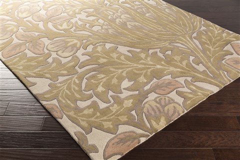 Surya William Morris Green 50 X 80 Area Rug WLM3005-58 800-61592 Image 1