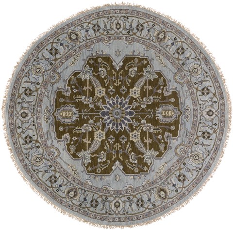 Surya Zeus Grey Round 80 X 80 Area Rug ZEU7823-8RD 800-61916 Image 0