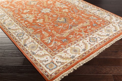 Surya Zeus Orange 56 X 86 Area Rug ZEU7824-5686 800-61921 Image 1