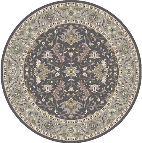 Surya Zeus Grey Round 80 X 80 Area Rug ZEU7825-8RD 800-61930 Image 0