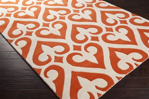 Surya Zuna Orange 33 X 53 Area Rug ZUN1051-3353 800-62130 Image 1