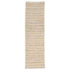 Jaipur Living Andes Beige Runner 6 to 9 ft Cotton and Jute Carpet 62553