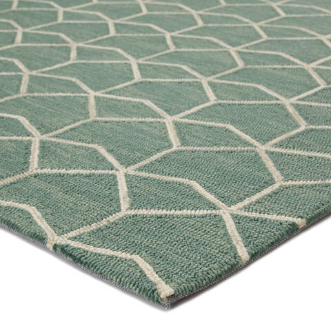 Jaipur Living Barcelona I-O Green 36 X 56 Area Rug RUG117520 803-62896 Image 1