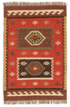Jaipur Living Bedouin Red Rectangle 4x6 ft Jute Carpet 62929