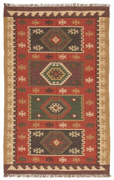 Jaipur Living Bedouin Red Rectangle 5x8 ft Jute Carpet 62930