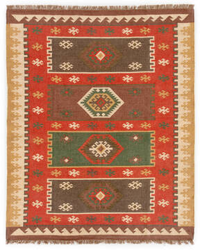 Jaipur Living Bedouin Red Rectangle 8x10 ft Jute Carpet 62931