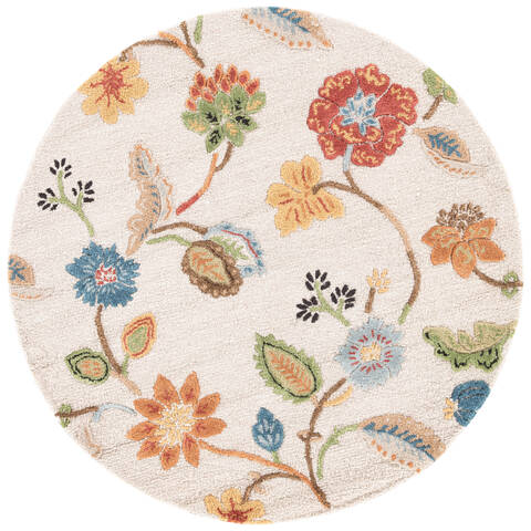 Jaipur Living Blue White Round 60 X 60 Area Rug RUG100447 803-63152 Image 0