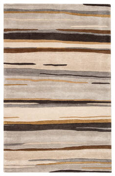 Jaipur Living Baroque Grey Rectangle 8x11 ft Wool and Viscose Carpet 63333
