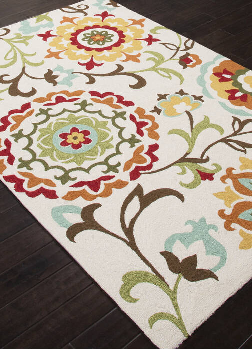 Jaipur Living Blossom White 50 X 76 Area Rug RUG120775 803-63596 Image 1