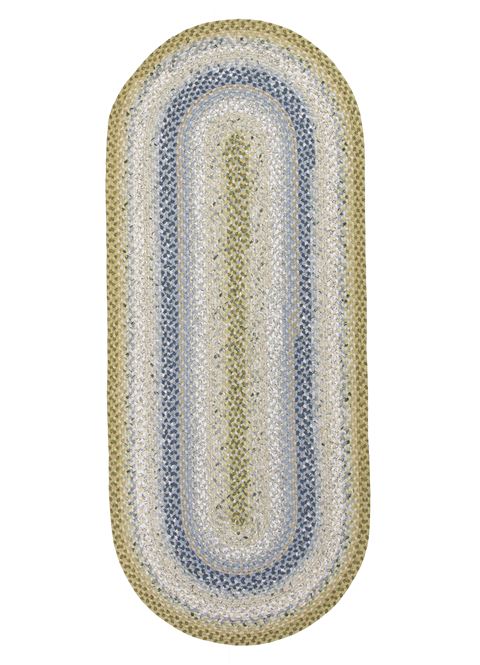 Jaipur Living Cotton Braided Rugs Blue Oval 18 X 26 Area Rug RUG119670 803-63832 Image 1