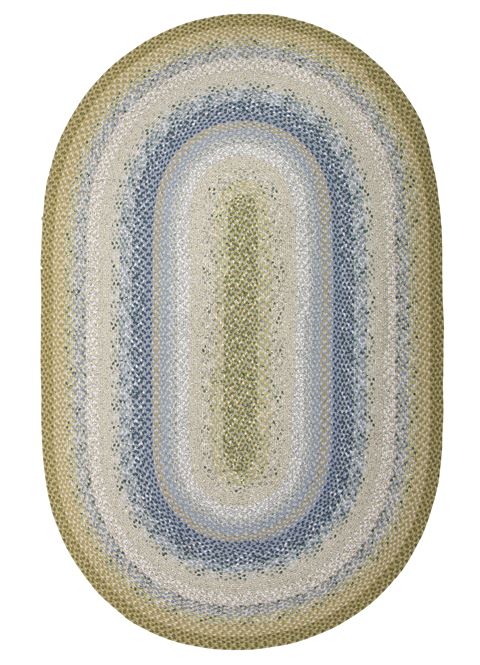 Jaipur Living Cotton Braided Rugs Blue Oval 18 X 26 Area Rug RUG119670 803-63832 Image 0