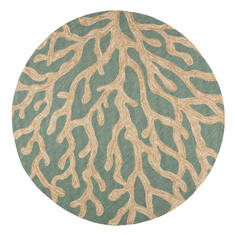 Jaipur Living Coastal Lagoon Green Round 8'0" X 8'0" Area Rug RUG122480 803-64121