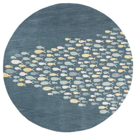 Jaipur Living Coastal Resort Blue Round 80 X 80 Area Rug RUG122906 803-64198 Image 0