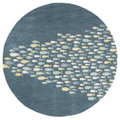 Jaipur Living Coastal Resort Blue Round 8'0" X 8'0" Area Rug RUG122906 803-64198