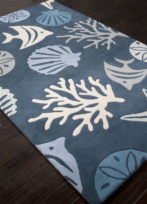 Jaipur Living Coastal Seaside Blue 36 X 56 Area Rug RUG122878 803-64236 Image 1