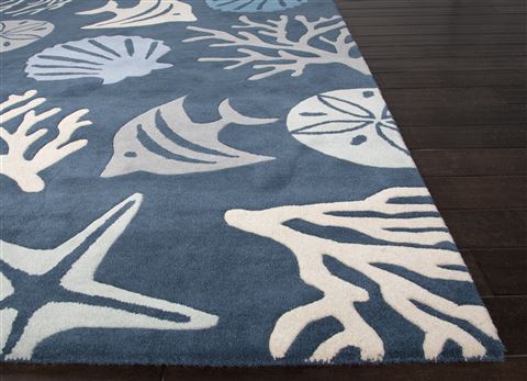Jaipur Living Coastal Seaside Blue 36 X 56 Area Rug RUG122878 803-64236 Image 2