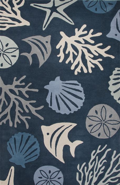 Jaipur Living Coastal Seaside Blue 36 X 56 Area Rug RUG122878 803-64236 Image 0