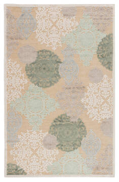 Jaipur Living Fables Beige Rectangle 2x3 ft Acrylic and Rayon and Polyester Carpet 64648