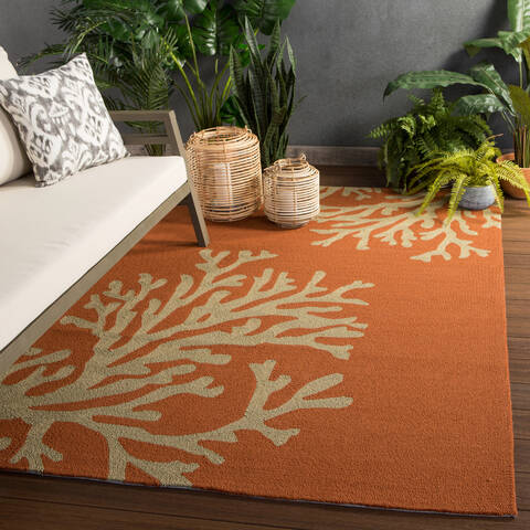Jaipur Living Grant I-O Orange 36 X 56 Area Rug RUG101881 803-65002 Image 4