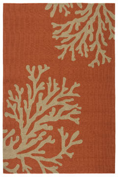 Jaipur Living Grant I-O Orange Rectangle 4x6 ft Polypropylene Carpet 65002