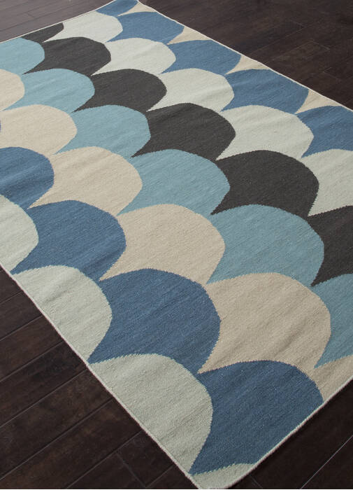 Jaipur Living En Casa By Luli Sanchez Flat Weave Blue 40 X 60 Area Rug RUG117124 803-65659 Image 1