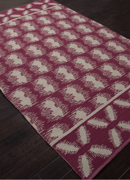 Jaipur Living Traditions Made Modern Cotton Flat Weave Purple 20 X 30 Area Rug RUG122230 803-65965 Image 1