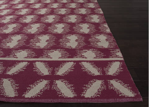 Jaipur Living Traditions Made Modern Cotton Flat Weave Purple 20 X 30 Area Rug RUG122230 803-65965 Image 2