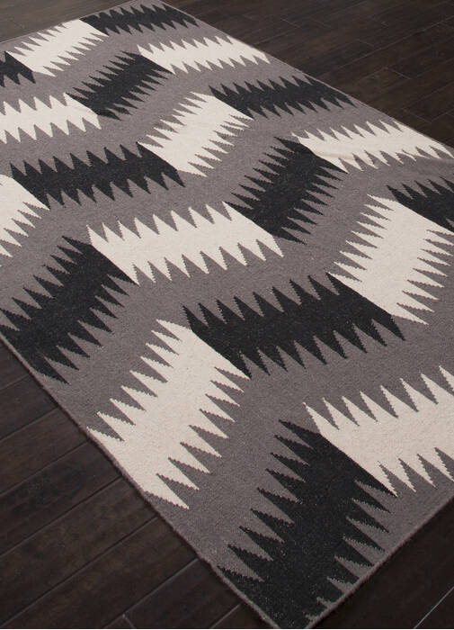 Jaipur Living Traditions Made Modern Flat Weave Black 20 X 30 Area Rug RUG122823 803-66022 Image 1