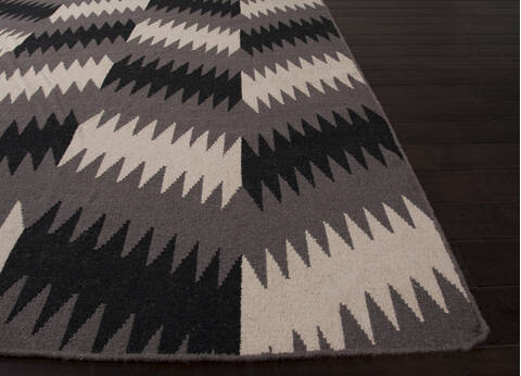 Jaipur Living Traditions Made Modern Flat Weave Black 20 X 30 Area Rug RUG122823 803-66022 Image 2