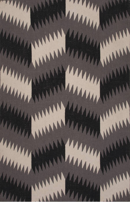 Jaipur Living Traditions Made Modern Flat Weave Black 20 X 30 Area Rug RUG122823 803-66022 Image 0