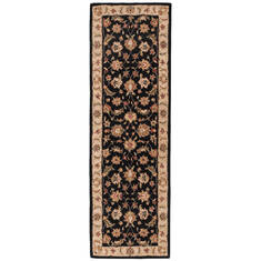 Jaipur Living Mythos Black Runner 6 ft and Smaller Wool Carpet 66627