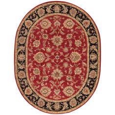Jaipur Living Mythos Red Oval 8x11 ft and Larger Wool Carpet 66695