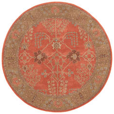 Jaipur Living Poeme Orange Round 5 to 6 ft Wool Carpet 67475