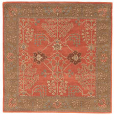 Jaipur Living Poeme Orange Square 5 to 6 ft Wool Carpet 67478