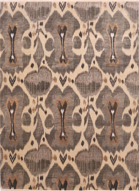 Other Beige Hand Knotted 90 X 121  Area Rug 301-68516 Image 0