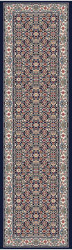 Dynamic ANCIENT GARDEN Blue Runner 2'2" X 11'0" Area Rug AN212570113464 801-68687