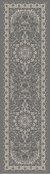 Dynamic ANCIENT GARDEN Grey Runner 22 X 110 Area Rug AN212571195666 801-68704 Image 0