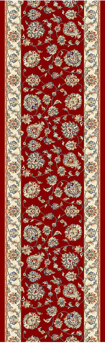 Dynamic ANCIENT GARDEN Red Runner 22 X 110 Area Rug AN212573651464 801-68715 Image 4
