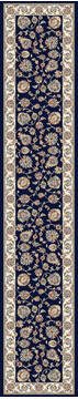 Dynamic ANCIENT GARDEN Blue Runner 2'2" X 11'0" Area Rug AN212573653464 801-68716