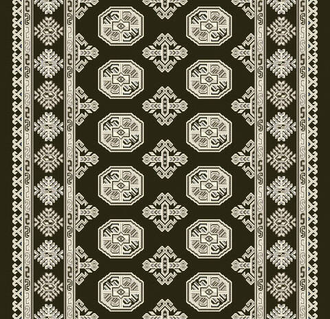 Dynamic ANCIENT GARDEN Grey Runner 22 X 77 Area Rug AN28571023636 801-68744 Image 5