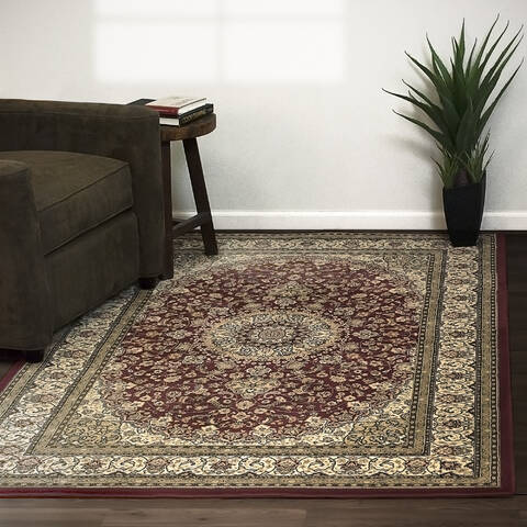Dynamic ANCIENT GARDEN Red Runner 22 X 77 Area Rug AN28571191414 801-68745 Image 1