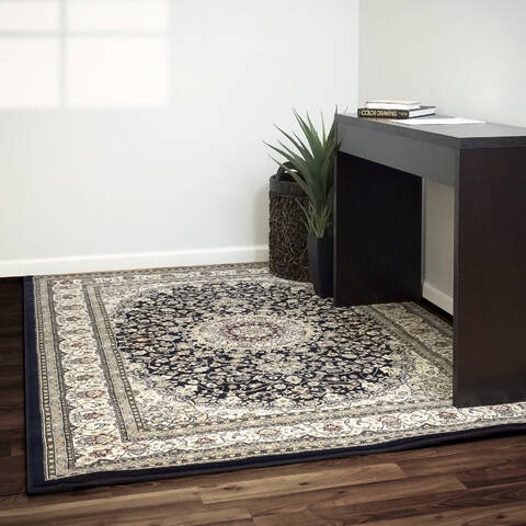 Dynamic ANCIENT GARDEN Blue Runner 22 X 77 Area Rug AN28571193434 801-68746 Image 1