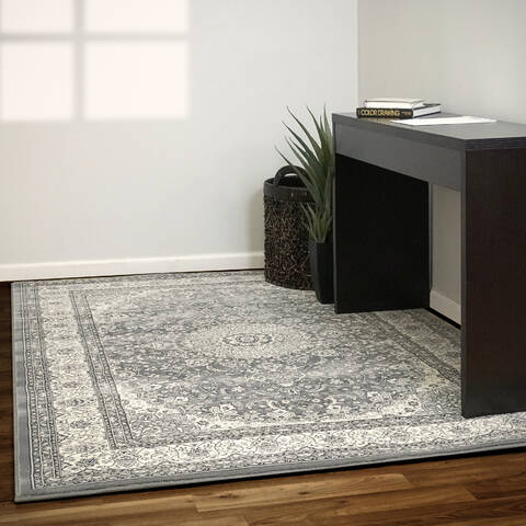 Dynamic ANCIENT GARDEN Grey Runner 22 X 77 Area Rug AN28571195666 801-68748 Image 1