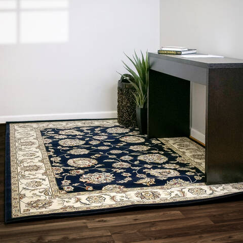 Dynamic ANCIENT GARDEN Blue Runner 22 X 77 Area Rug AN28573653464 801-68760 Image 3