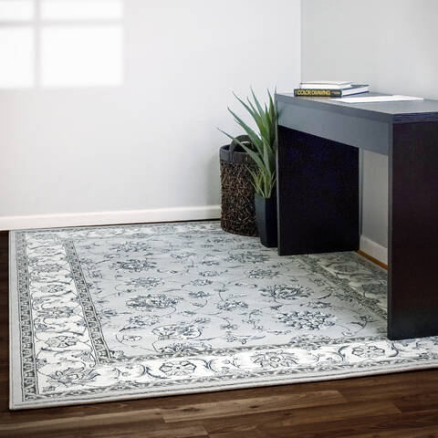 Dynamic ANCIENT GARDEN Grey Runner 22 X 77 Area Rug AN28573659666 801-68765 Image 3