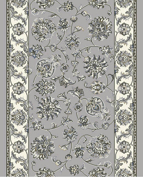 Dynamic ANCIENT GARDEN Grey Runner 22 X 77 Area Rug AN28573659666 801-68765 Image 4