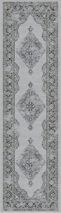 Dynamic ANCIENT GARDEN Grey Runner 22 X 77 Area Rug AN28575579696 801-68766 Image 0